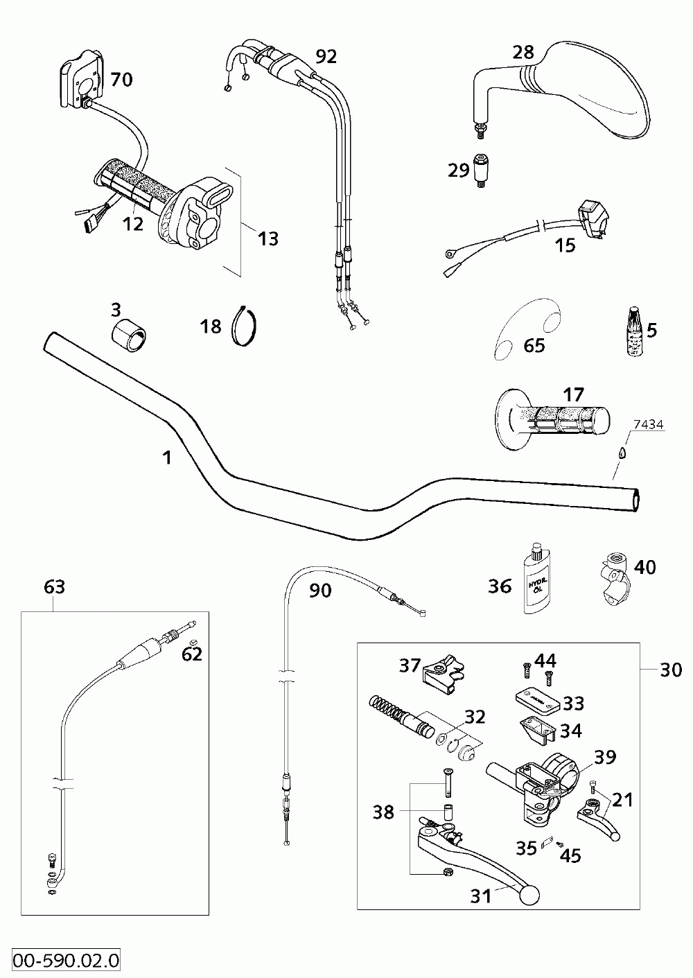 Lenker armaturen handlebar controls 400_520