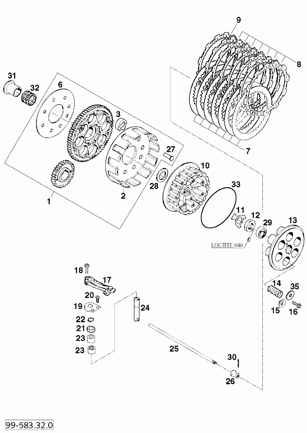 Kupplung clutch 400_540_620 ‘99