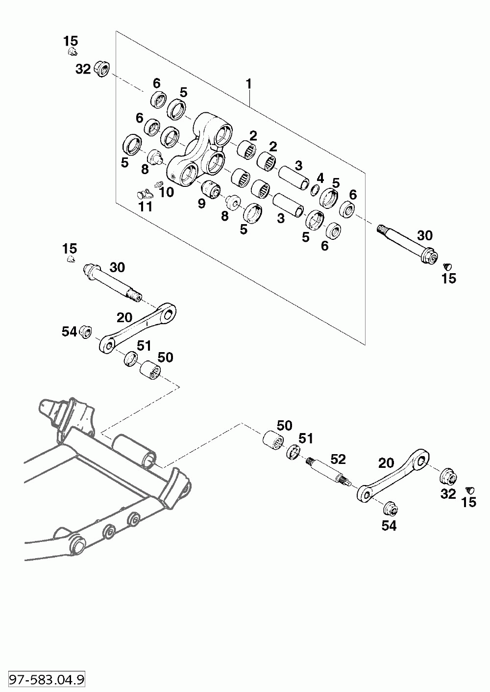 Pro lever anlenkung pro lever system 400_540_620 ‘99