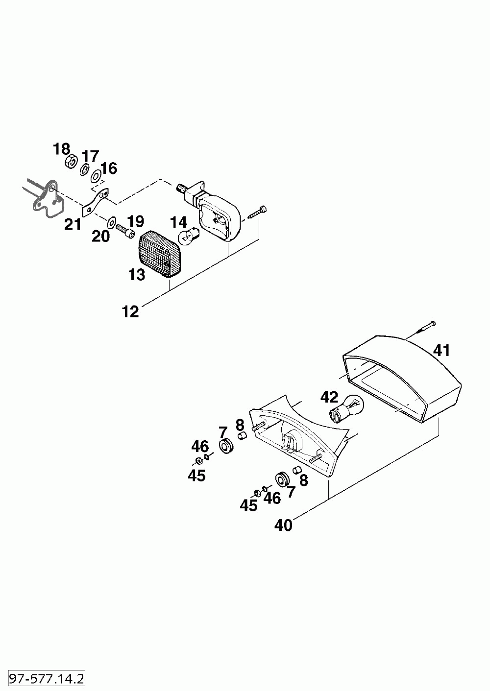 Flasher rear light 400_620 ‘98