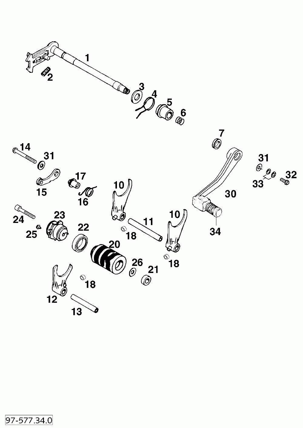 Schaltung shifting mechanism 400_620 ‘98