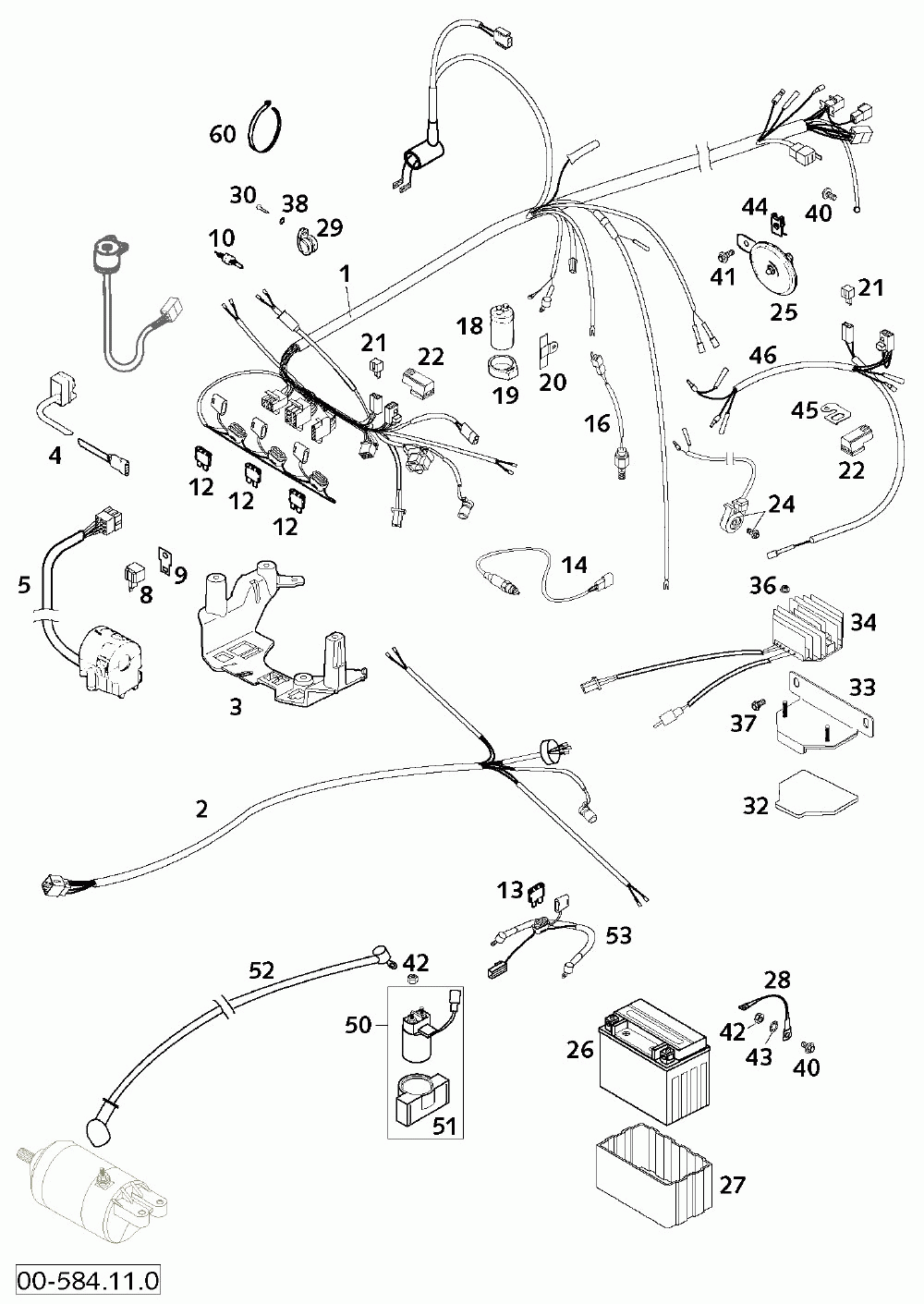 Kabelstrang wiring harness 400