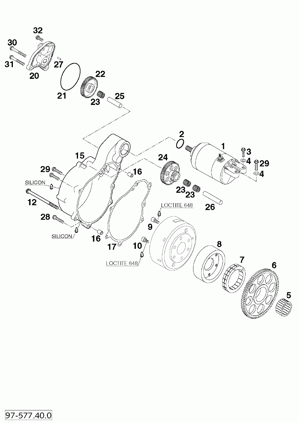 Elektrostarter electric starter 400_640 ‘98