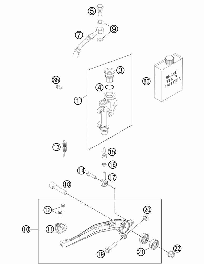 Rear brake control