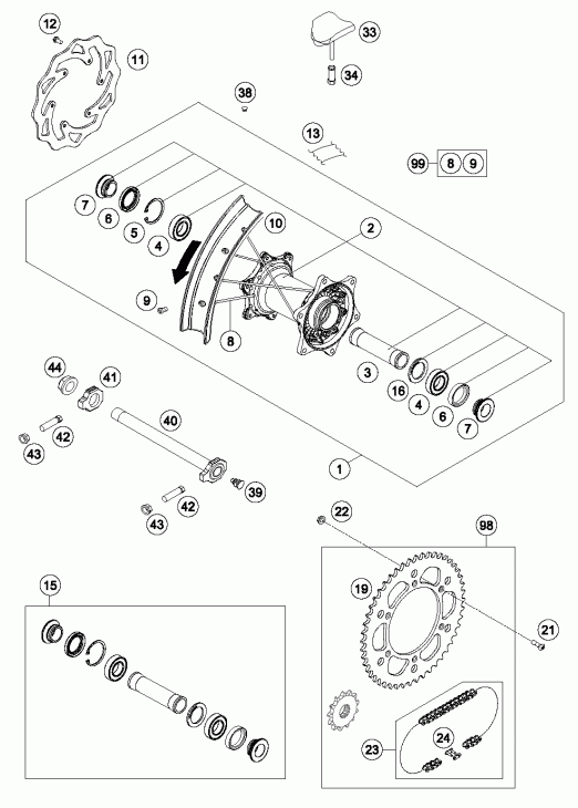 Rear wheel