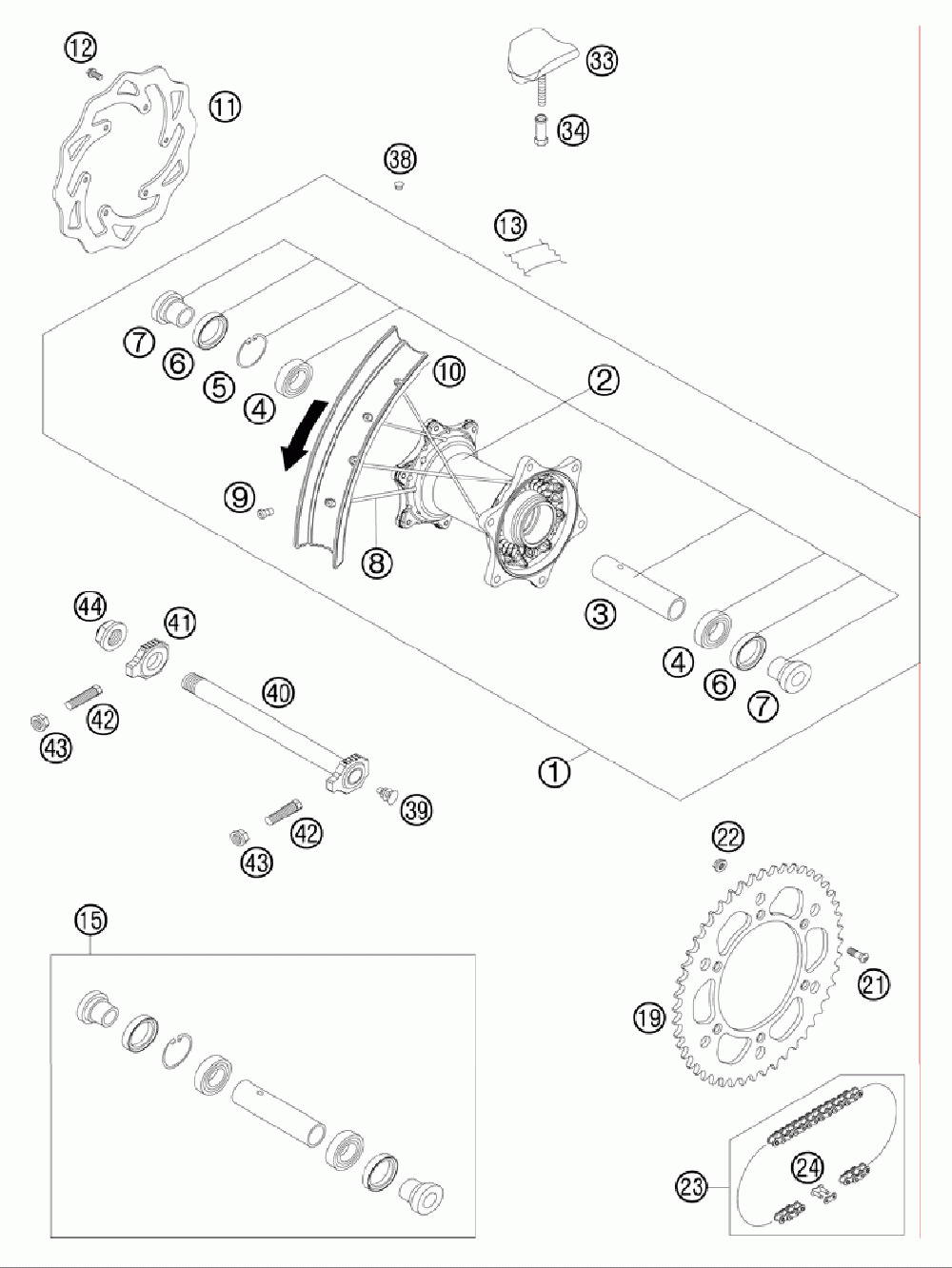 Rear wheel