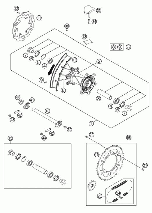 Rear wheel