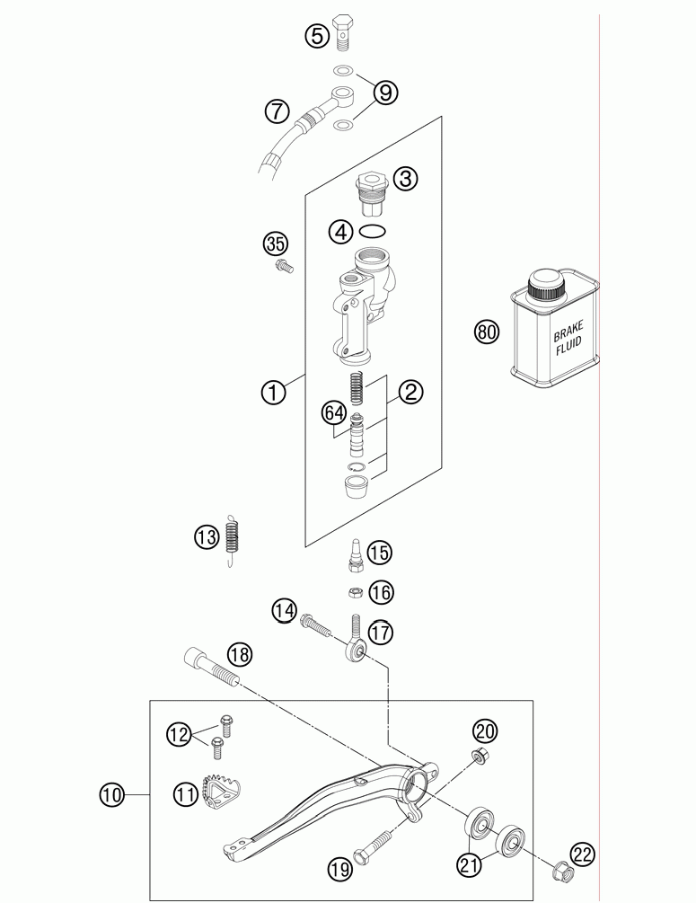 Rear brake control