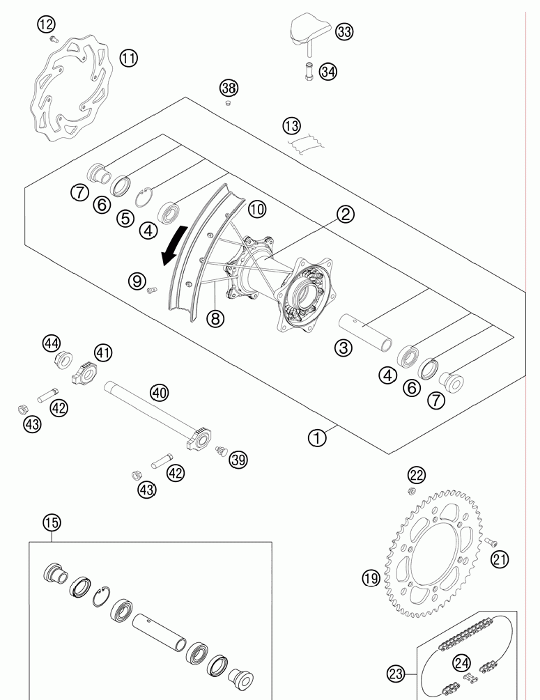 Rear wheel