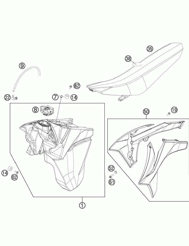 Tank seat cover