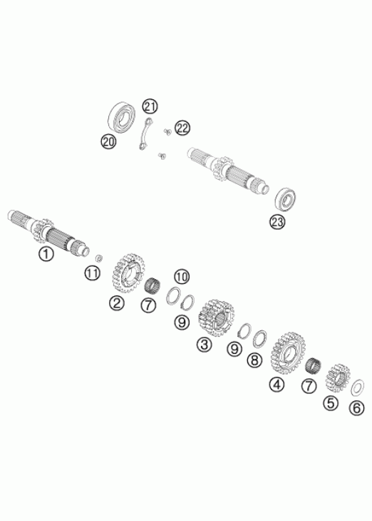 Transmission i - main shaft