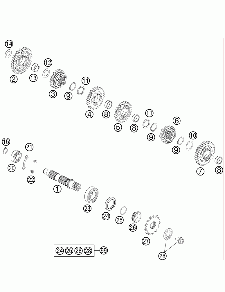 Transmission ii - countershaft