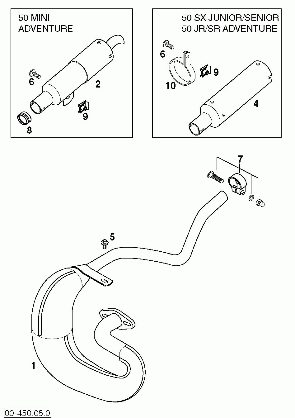 Auspuffanlage exhaust system 50