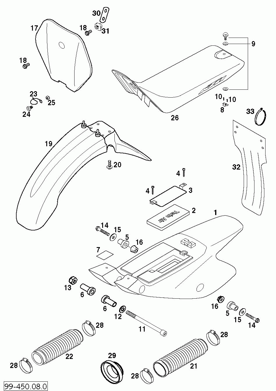 Seat fender mask 50