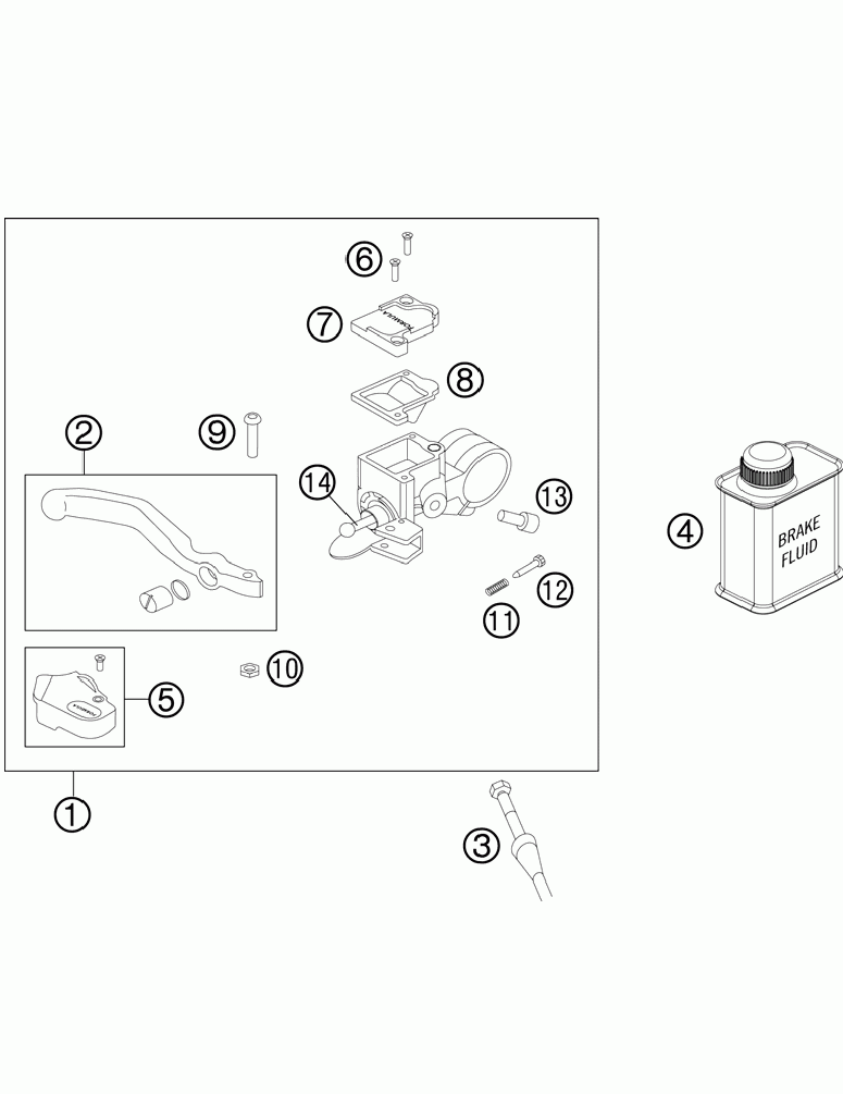 Hand brake cylinder