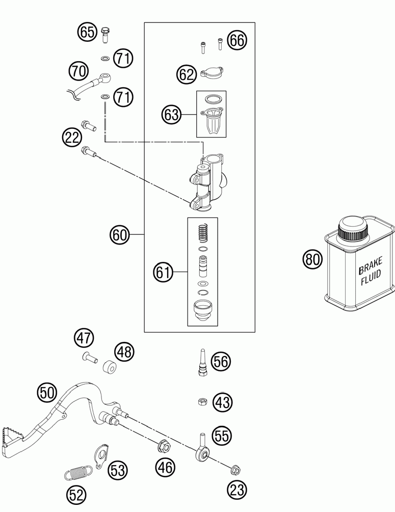 Rear brake control