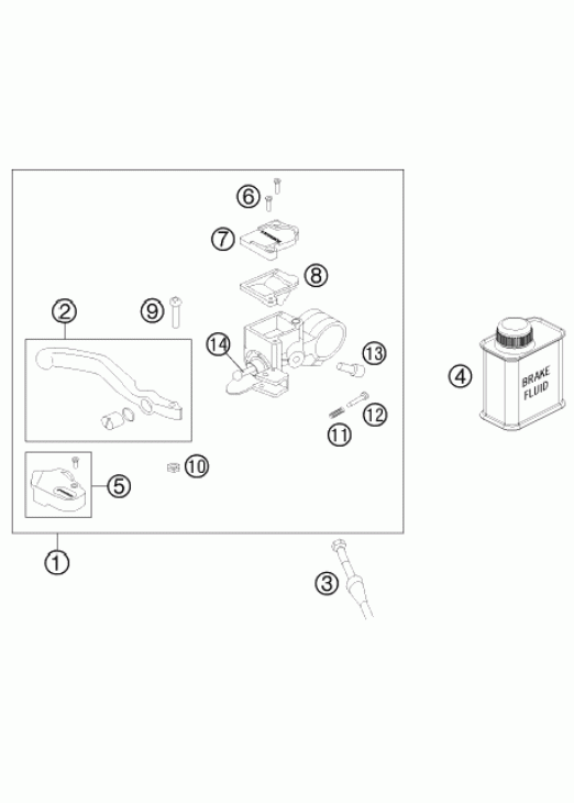 Hand brake cylinder