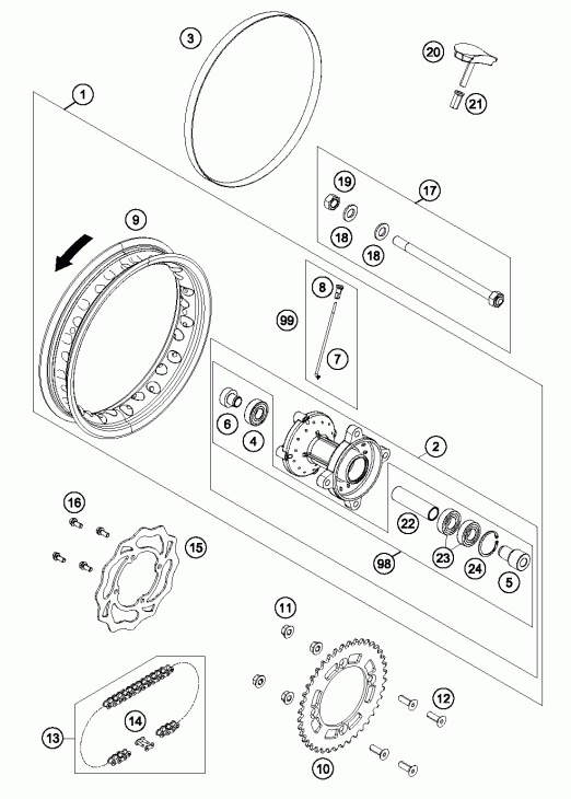 Rear wheel