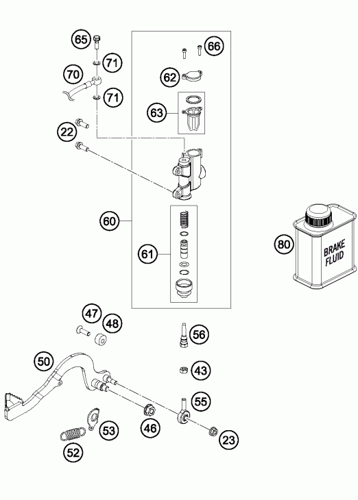 Rear brake control