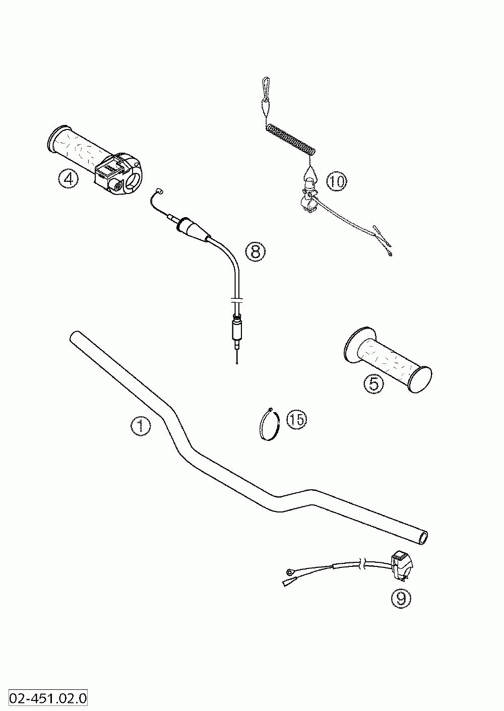 Handlebar controls 50 lc