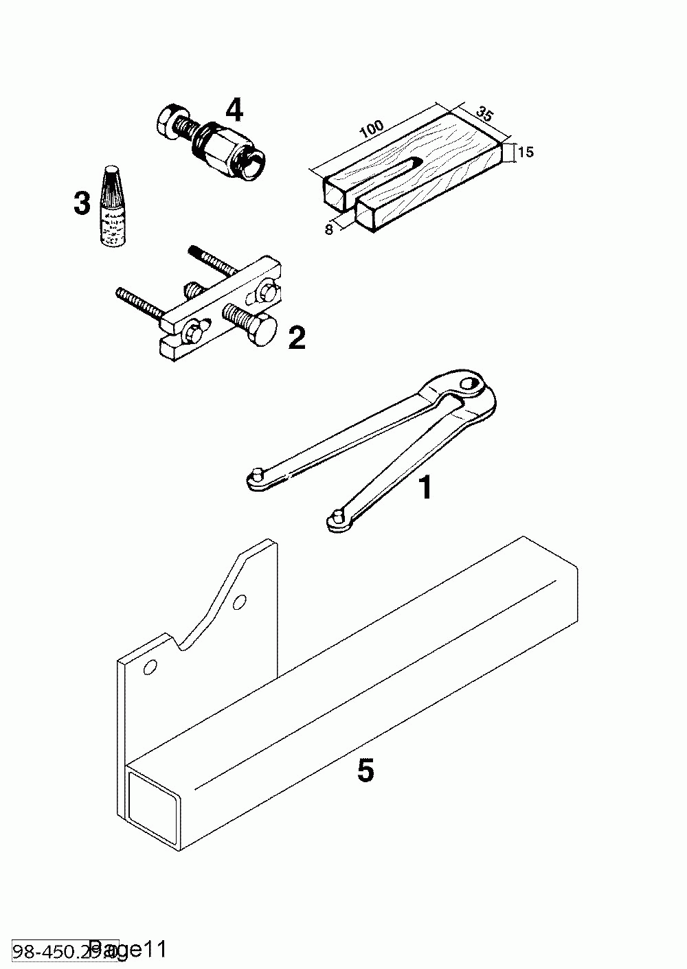 Spezialwerkzeuge special tools 50 sxr ‘98