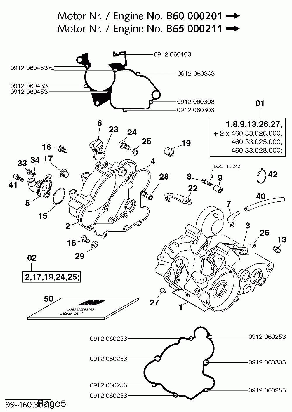 Engine case 60_65 ‘98_’99