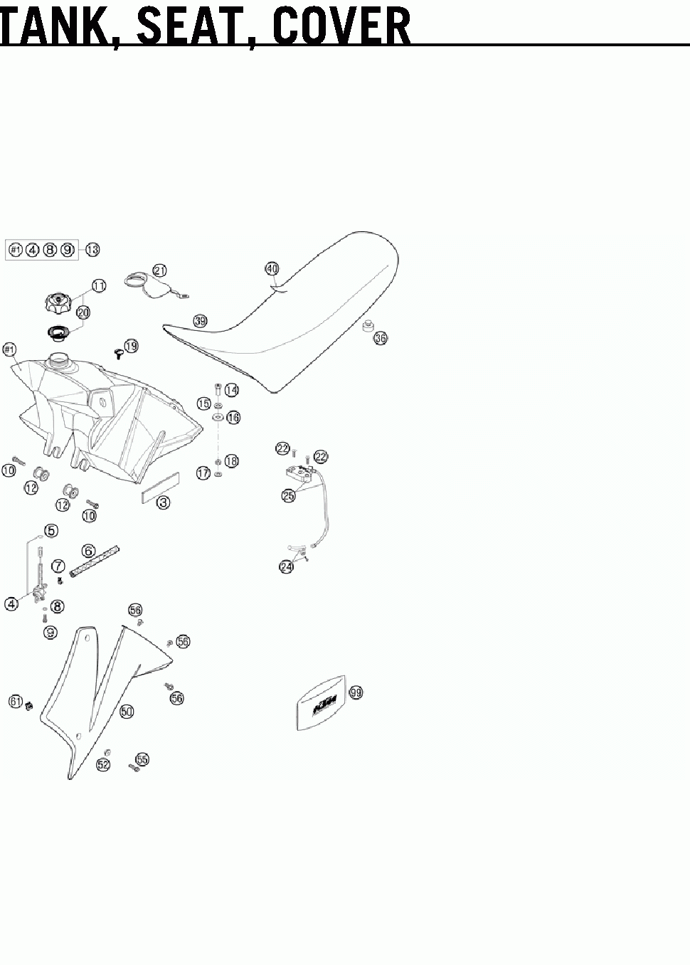 Tank seat cover