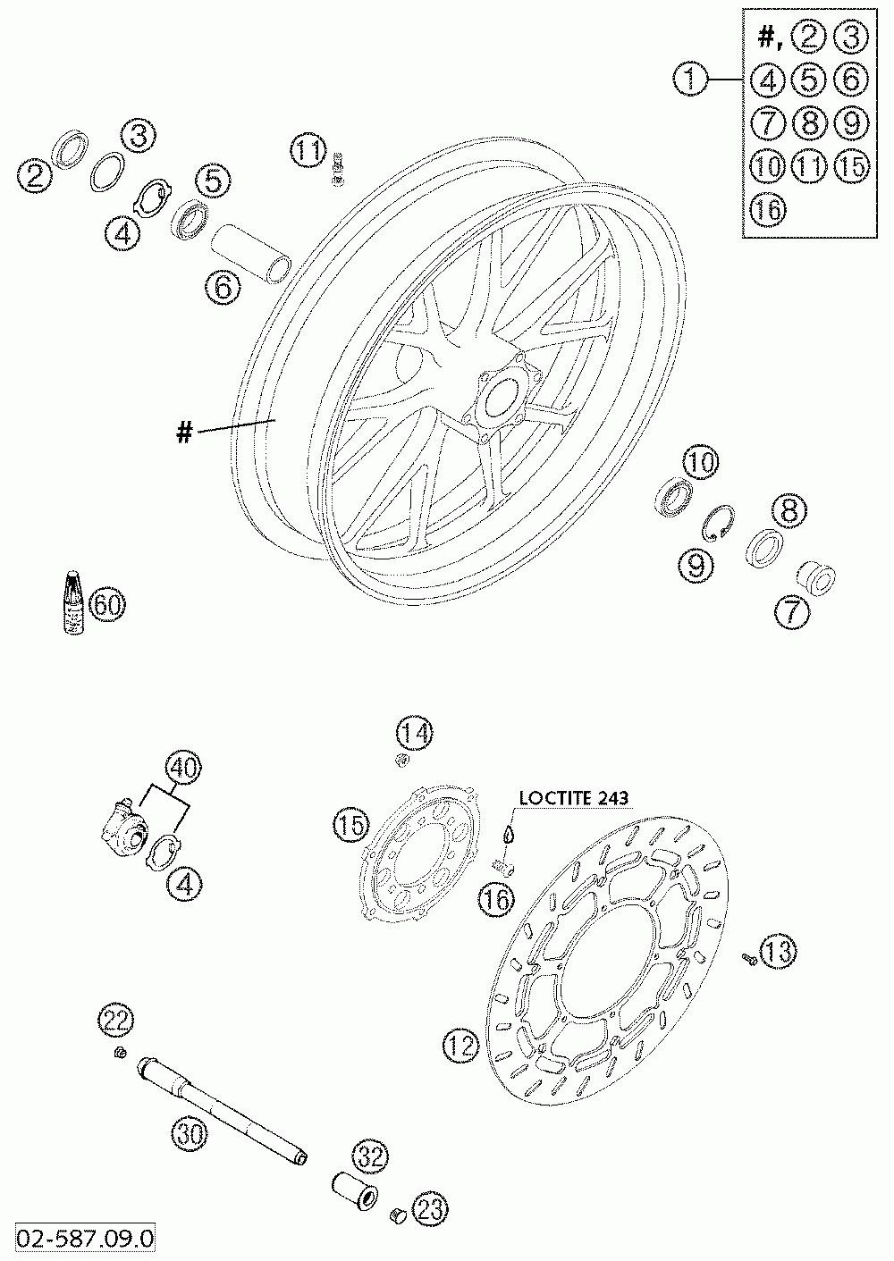 Front wheel 640