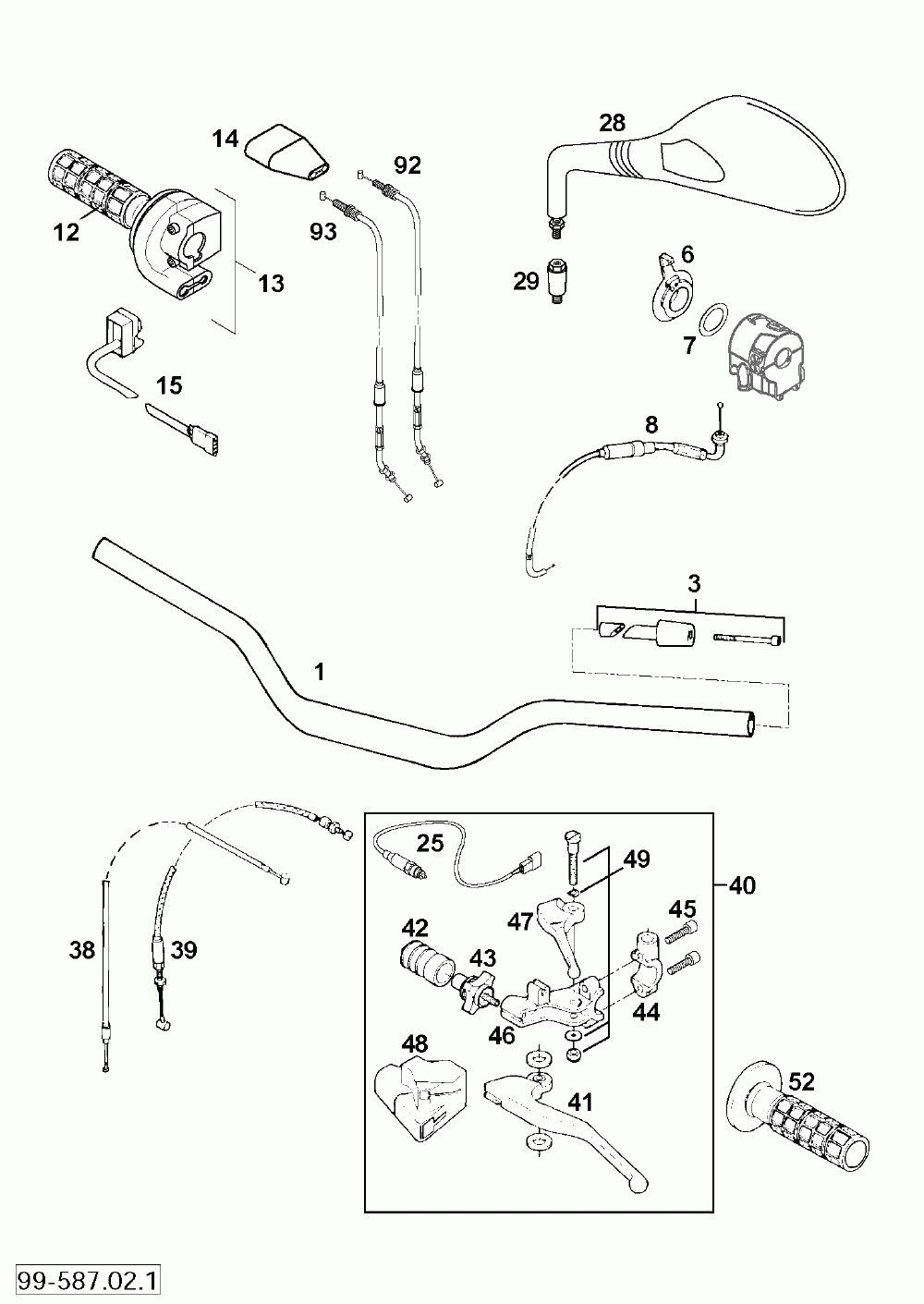 Lenker armaturen handlebar controls 640