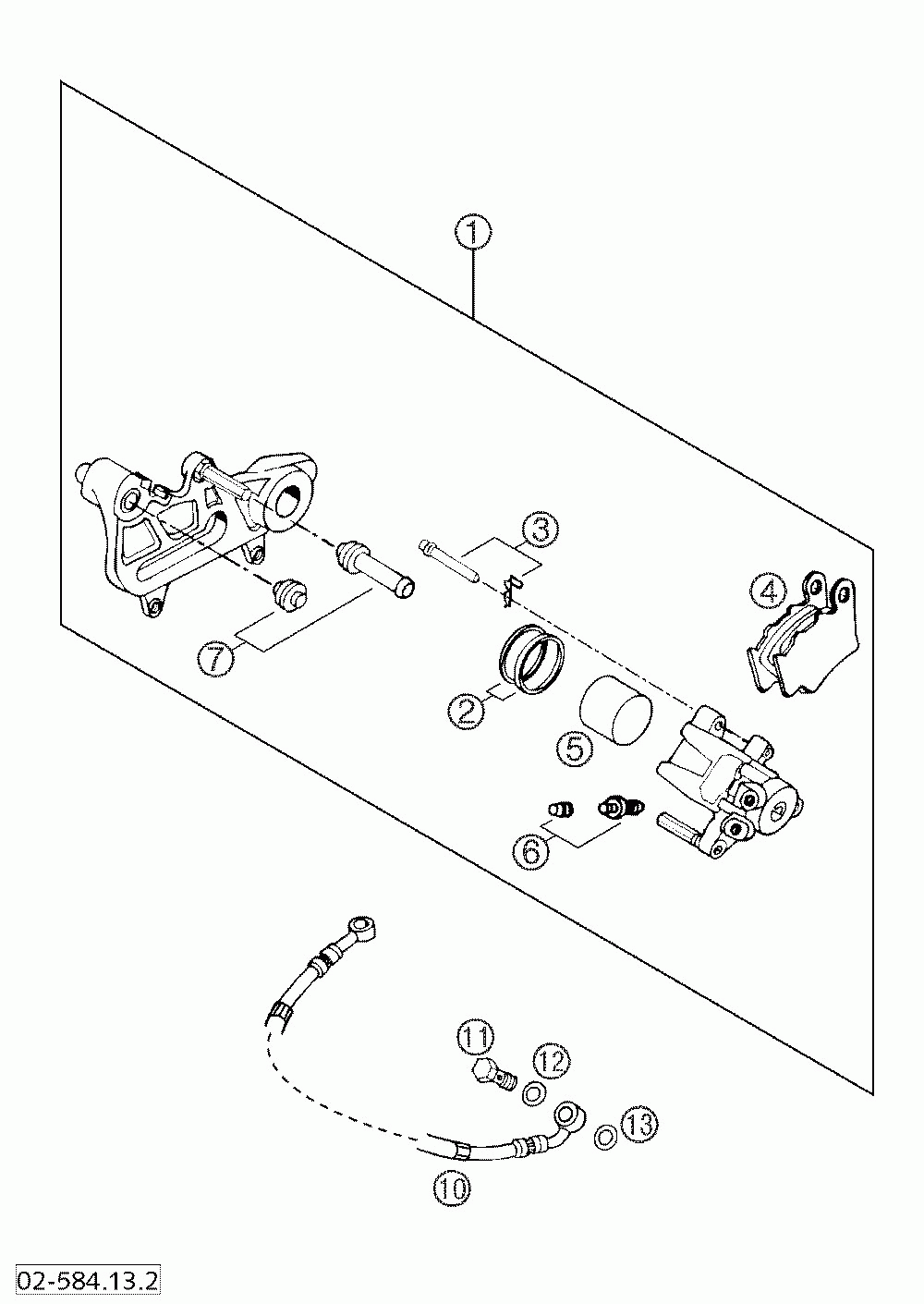 Brake caliper rear 640