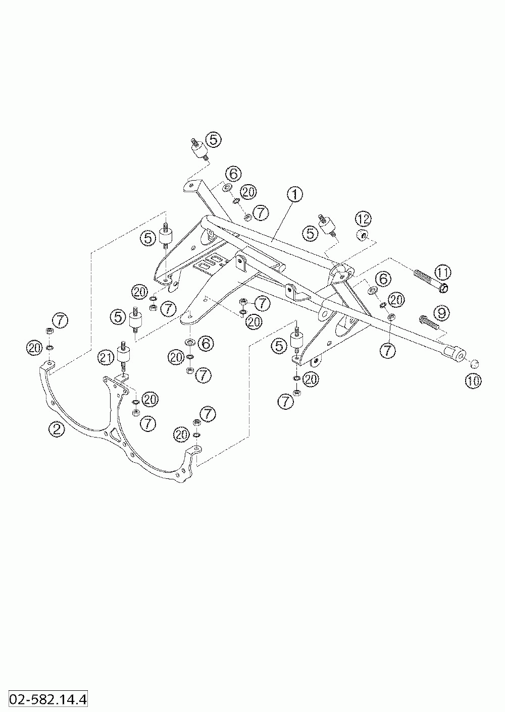 Head light support 640