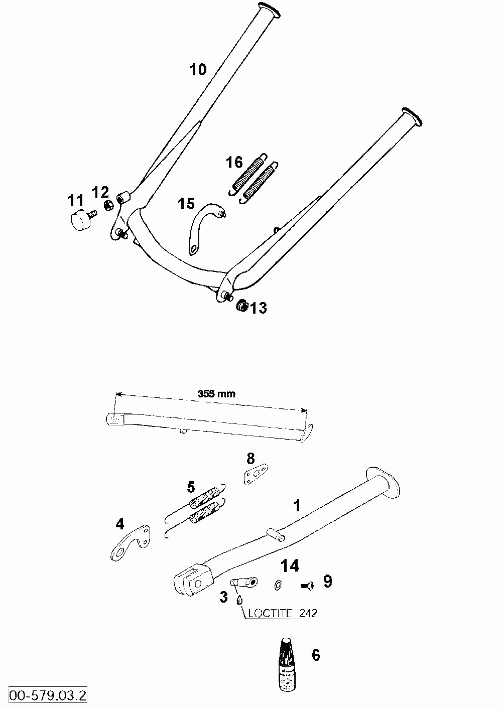 Center stand 640 ls-e_mil 2000