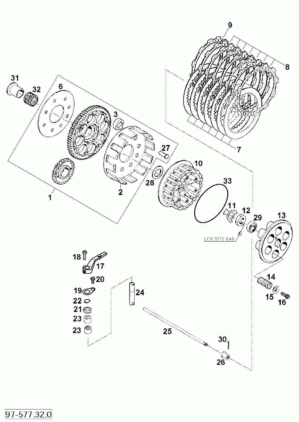 Kupplung clutch 640 ls-e_mil 2000