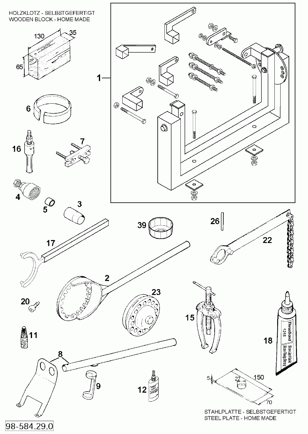 Spezialwerkzeug special tool 640 ls-e_mil 2000