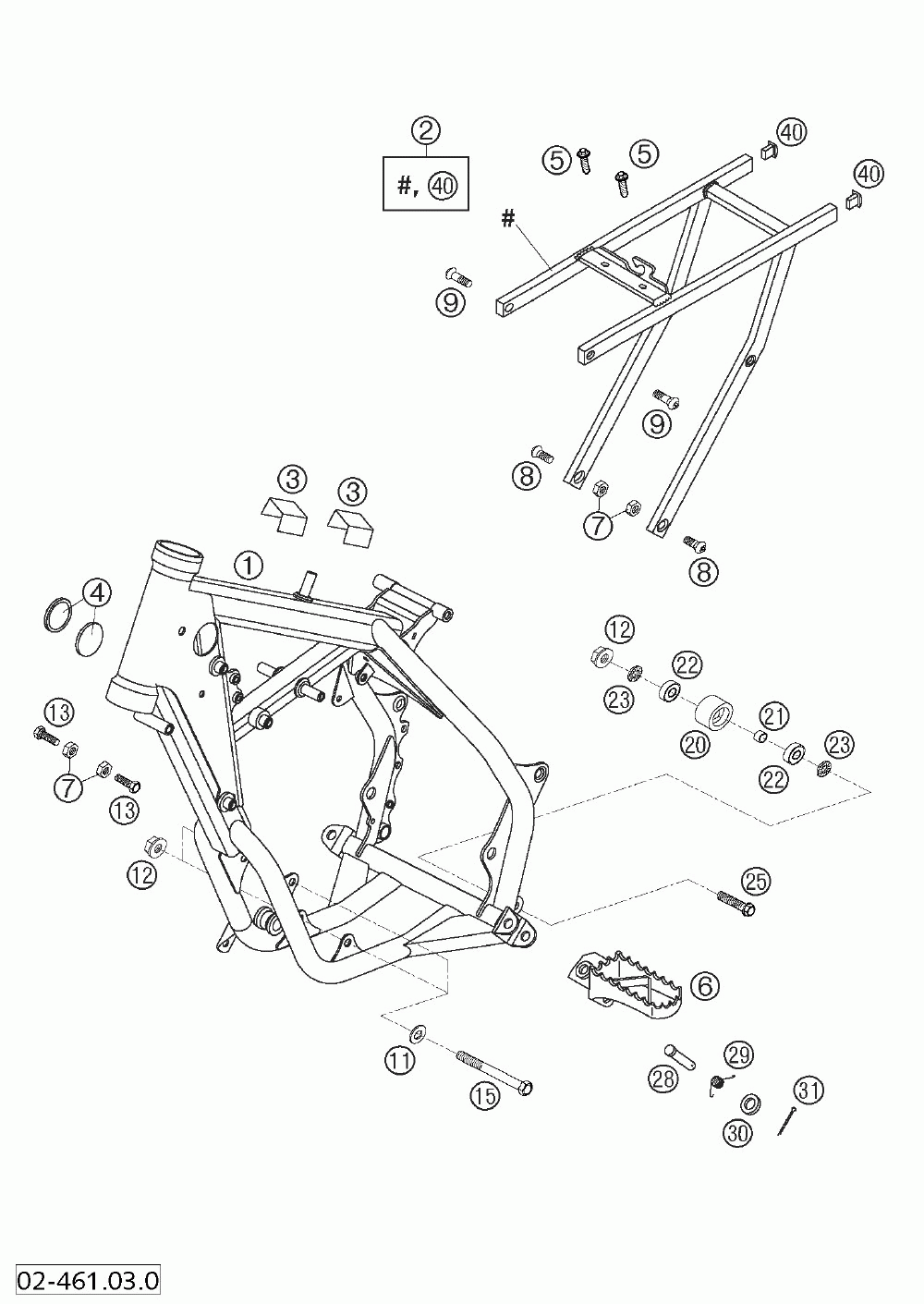 Frame sub frame 65