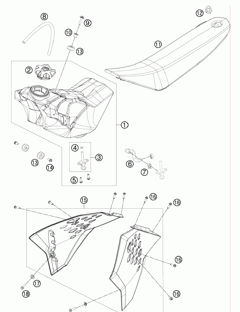 Tank seat cover