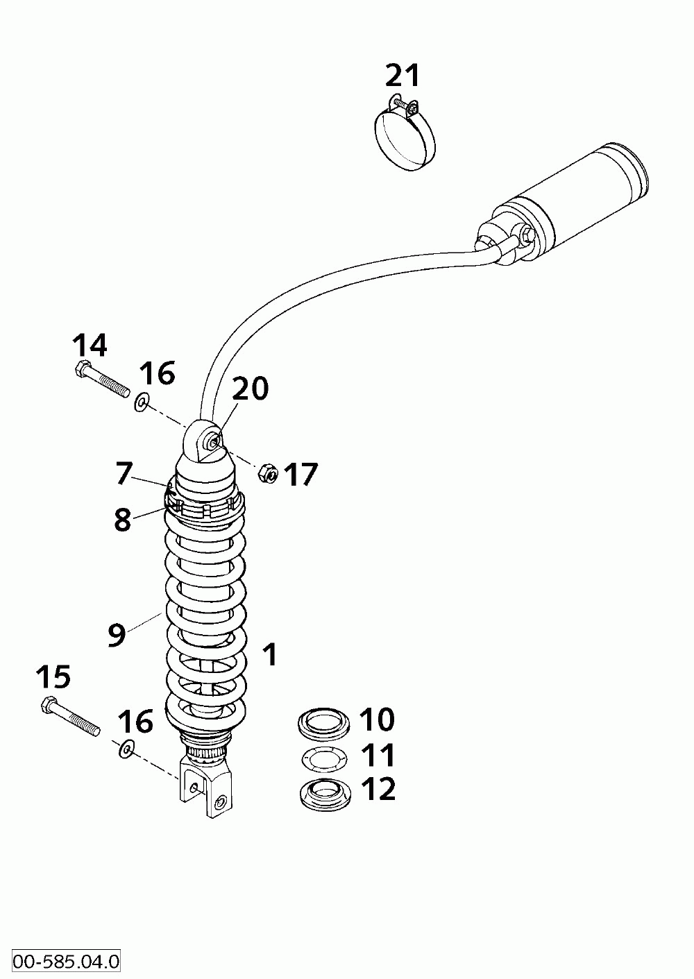 Federbein white power shock absorber white power 660