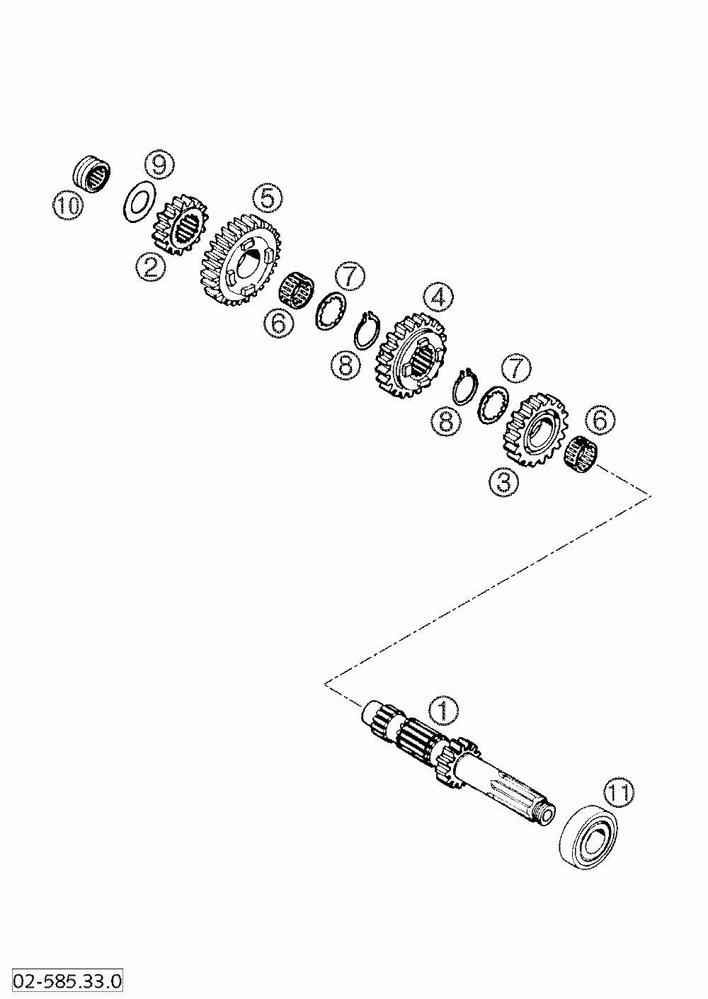 Transmission i - main shaft 660