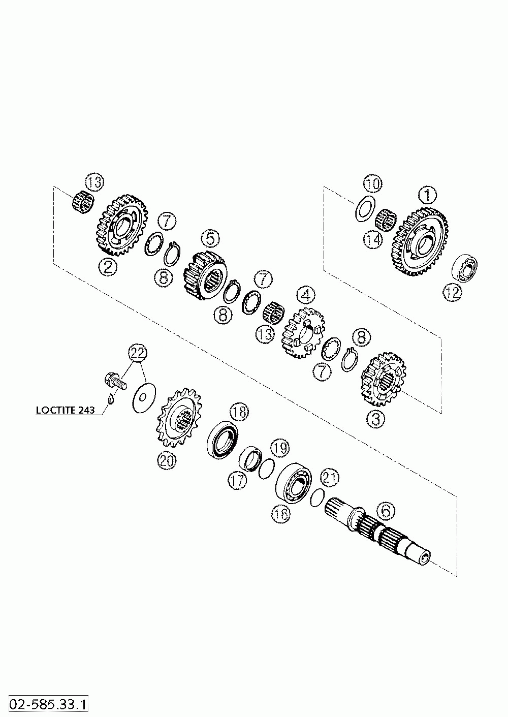 Transmission ii - countershaft 660