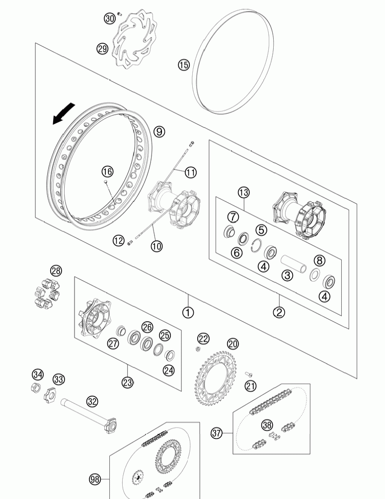 Rear wheel