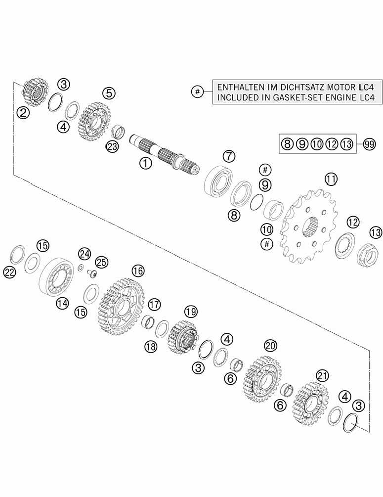 Transmission ii - countershaft