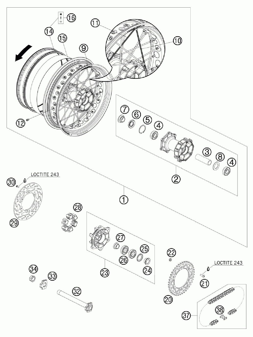 Rear wheel