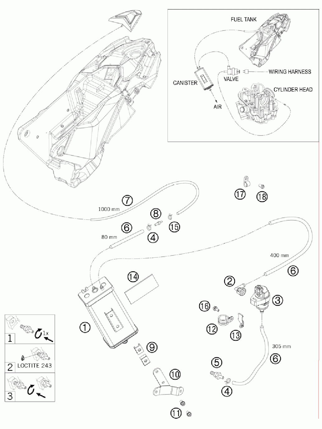 Evaporative canister