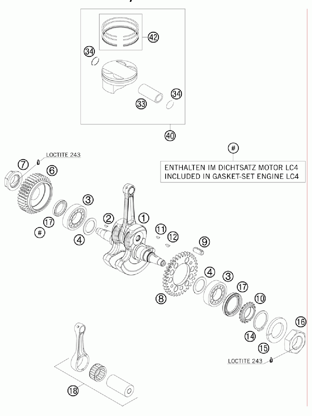 Crankshaft piston