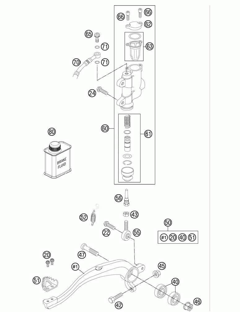 Rear brake control