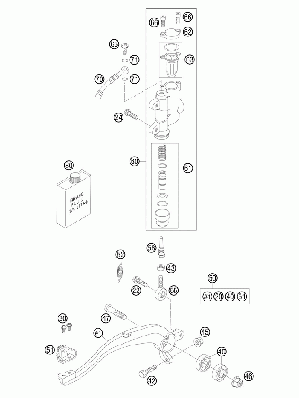 Rear brake control