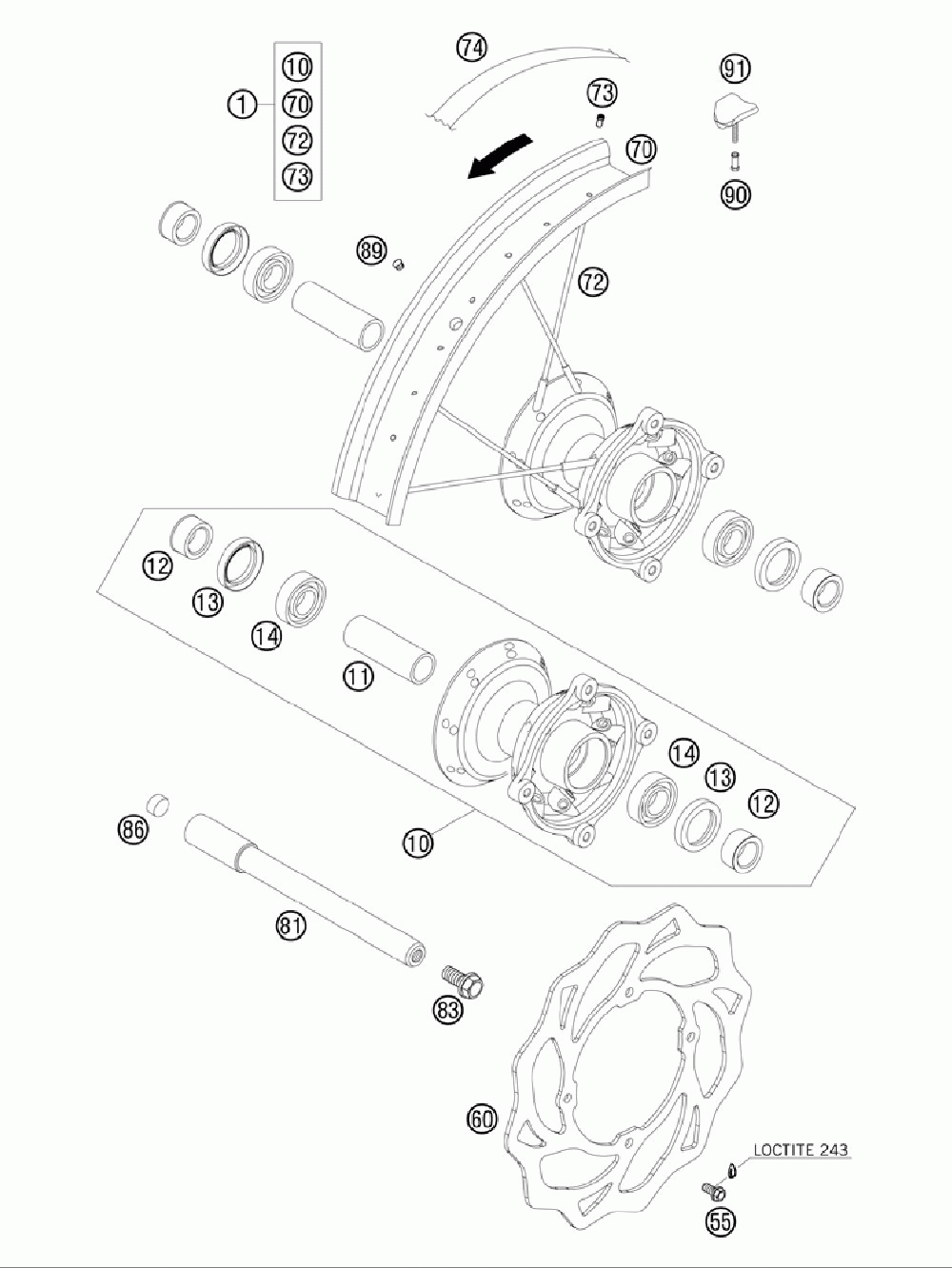 Front wheel