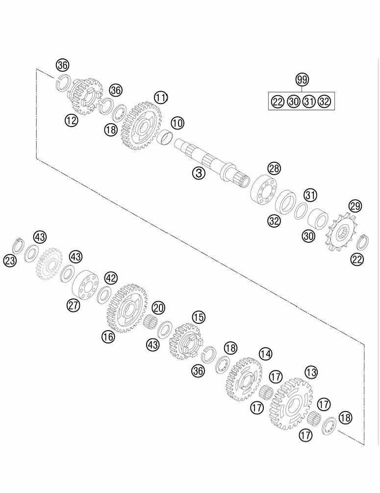 Transmission ii - countershaft