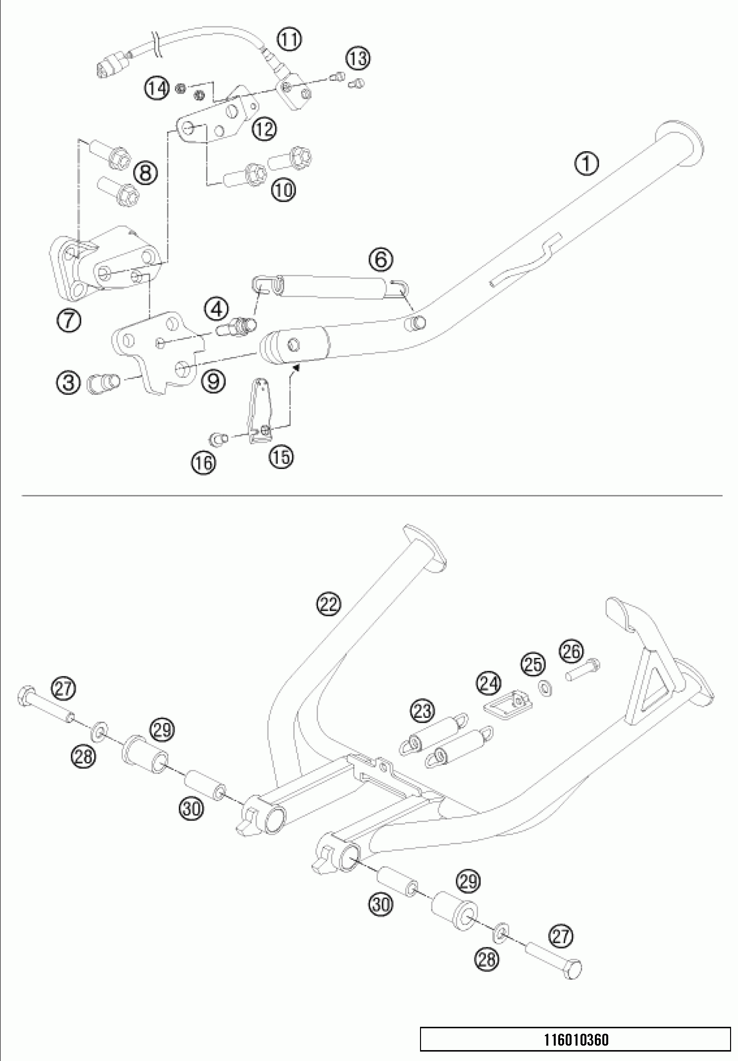 Side- center stand