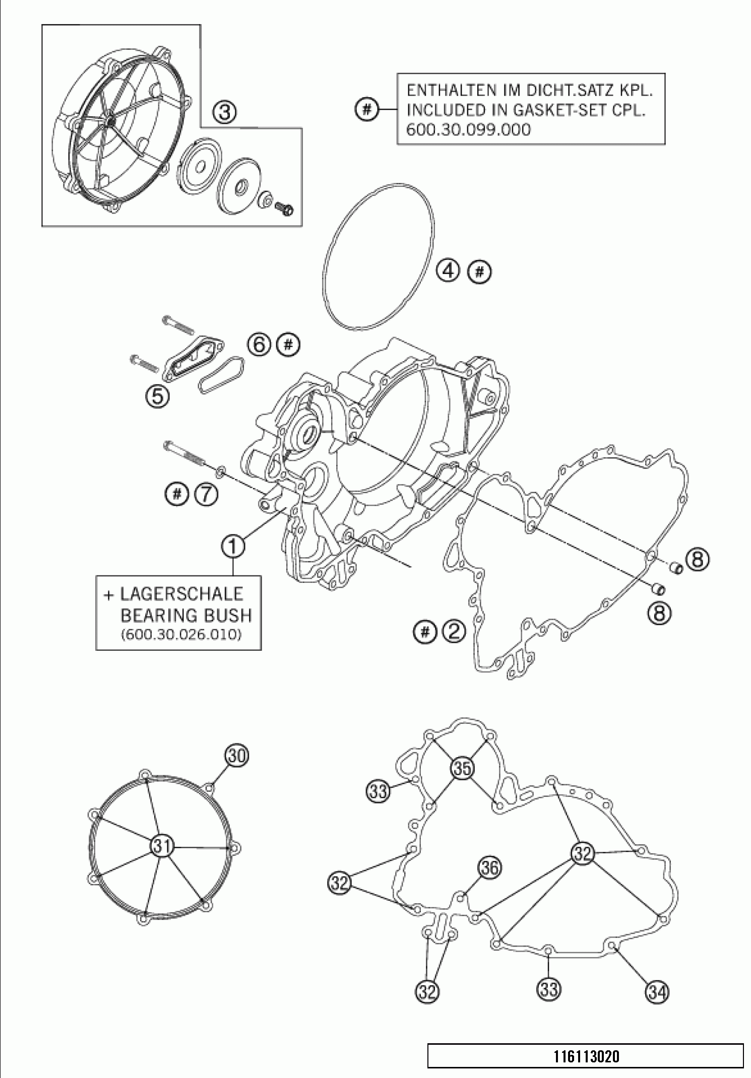 Clutch cover